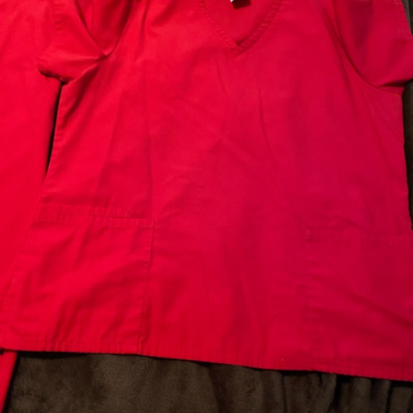 Red Scrubs wide leg - Picture 3 of 6